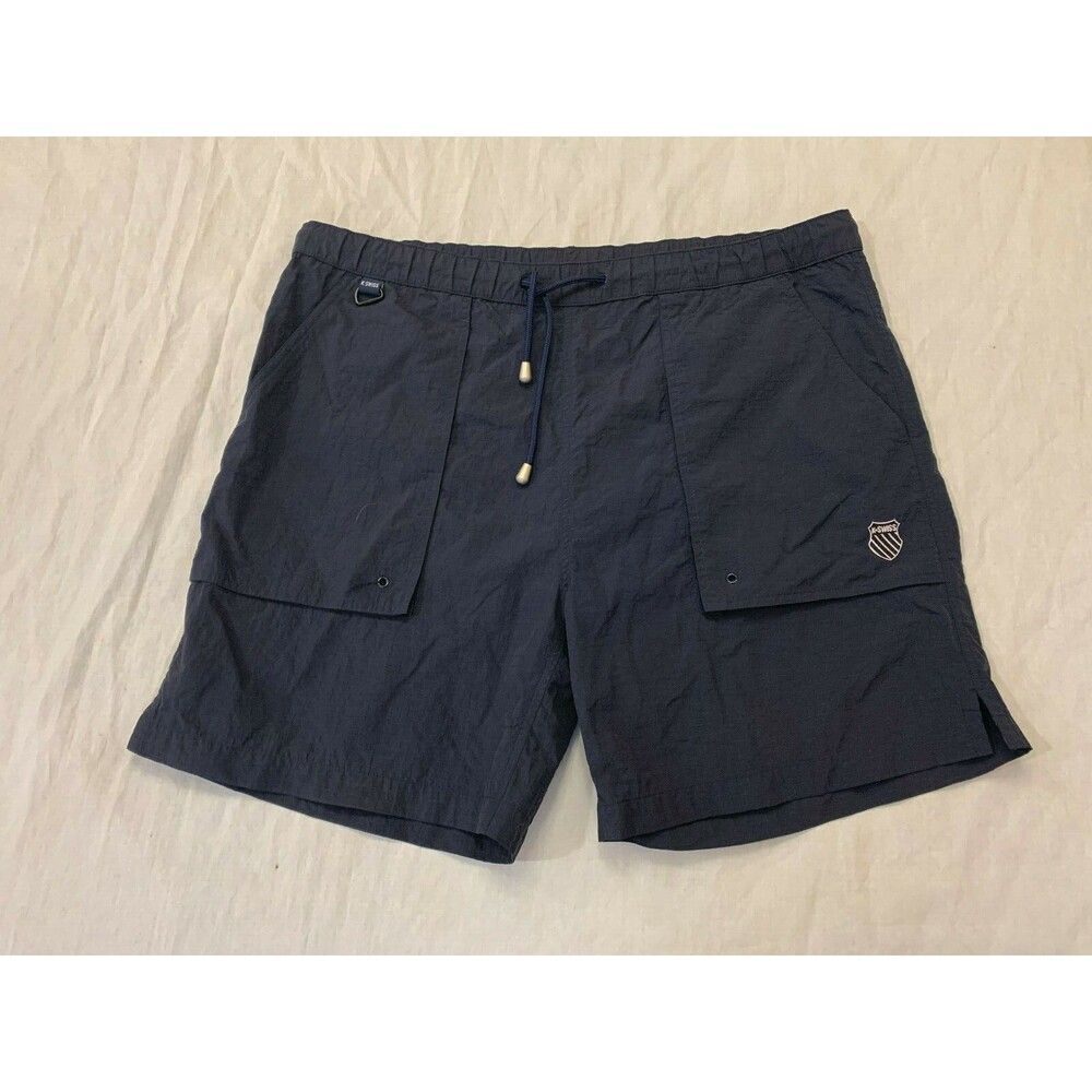 KSWISS MENS SWIM NYLON UNLINED SHORTS SIZE L